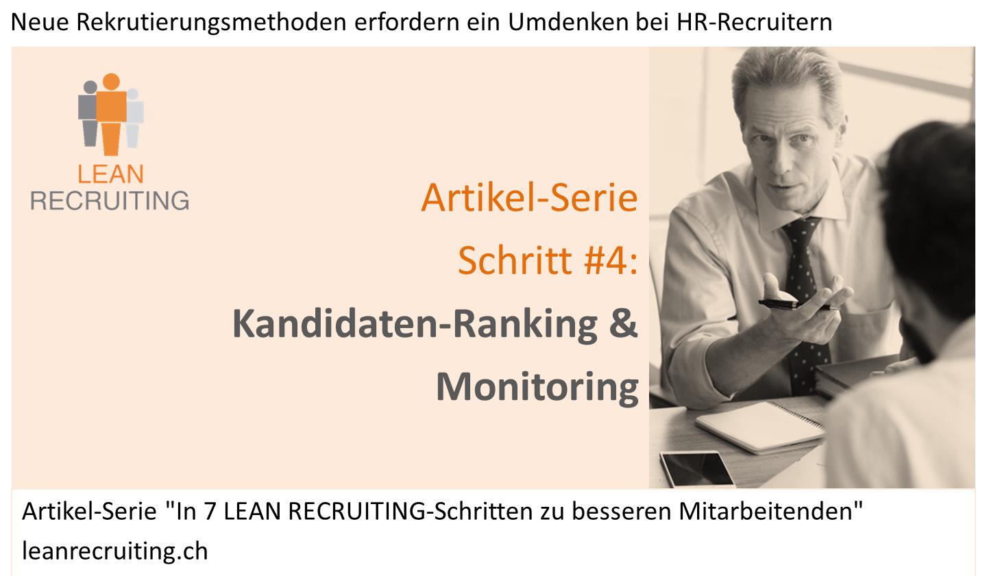 Bild_Artikel-Serie Lean Recruiting Schritt 4 Kandidaten-Ranking & Monitoring