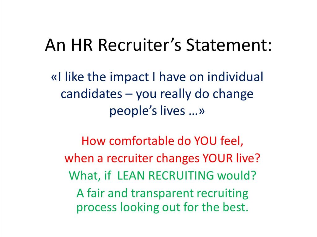 An HR Recruiters Statement